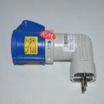 Adaptador clavija schuko a base aerea cetac 3P (2P + T)