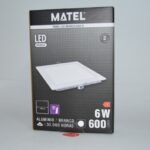 Downlight led empotrar cuadrado blanco 6W 6400K