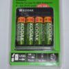 Cargador para 4 pilas recargables AA y AAA