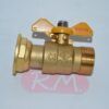 Llave de paso de gas M-H 3/4 mariposa
