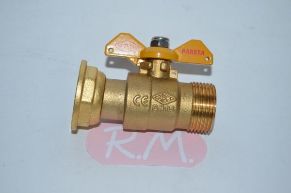 Llave de paso de gas M-H 3/4 mariposa