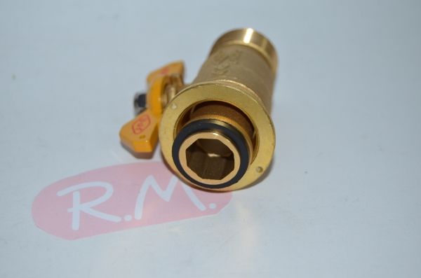 Llave de paso de gas M-H 3/4 mariposa