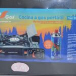 Cocina a cartucho de gas portátil 1 fuego con maletín