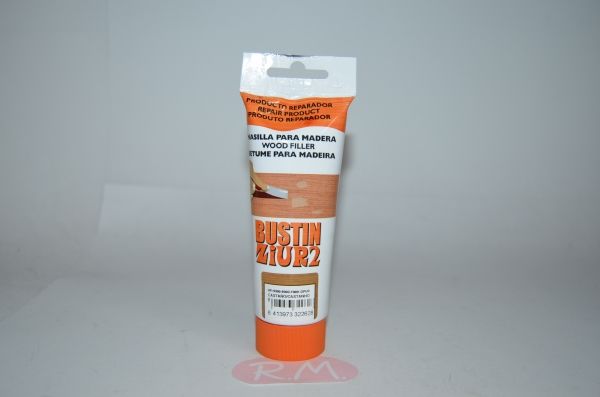 Masilla restauradora madera Castaño tubo 120gr Bustin