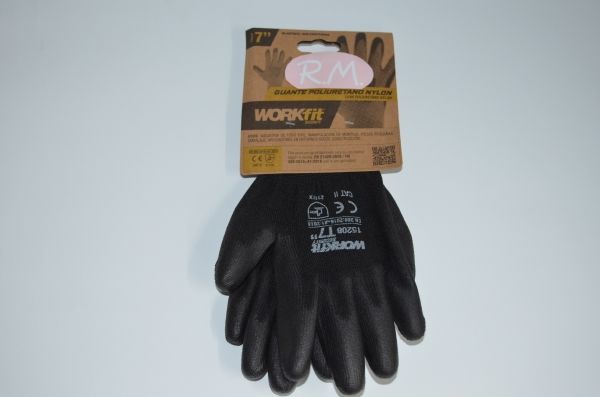 Guantes poliuretano nylon talla S