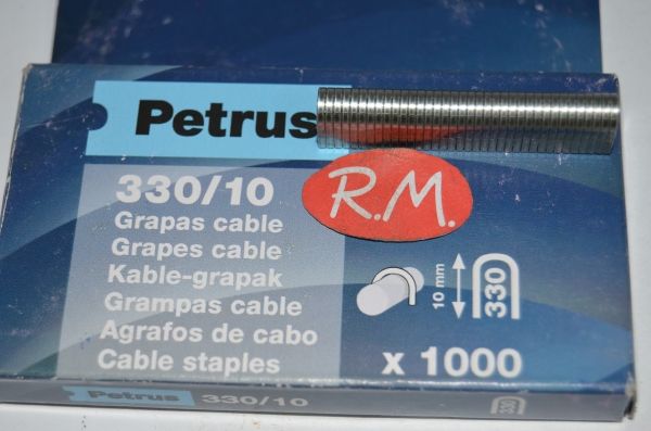 Grapas cable Petrus 330/10 para clavadora