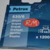 Grapas Petrus 530/6 para clavadora