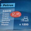 Grapas Petrus 530/8 para clavadora