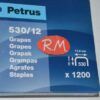 Grapas Petrus 530/12 para clavadora