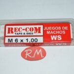 Juego de 3 machos M-6 x 1.00