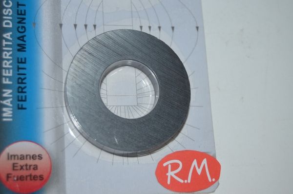 Imán ferrita aro redondo 45x20x8 mm