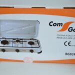 Cocina sobremesa 3 fuegos con tapa COMGAS