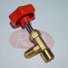 Válvula carga para botella refrigerante M-1/4 SAE x H-7/16