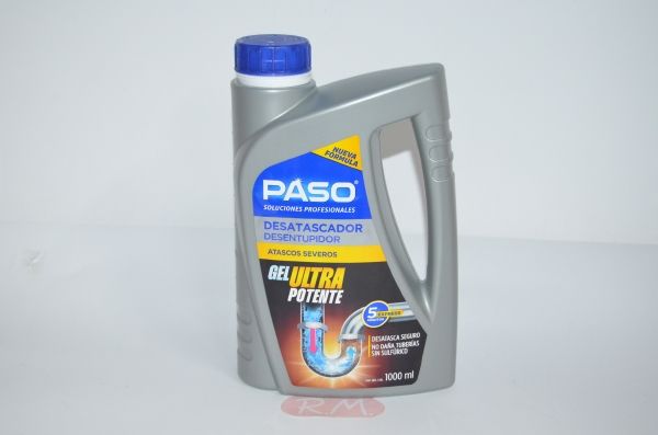Desatascador Gel profesional 1L Paso